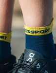 Compressport Pro Racing v4.0 Run Low Socks Blues / Green Sheen